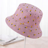 Womens,Cotton,Bucket,Outdoor,Double,Layers,Brimmed