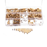 Suleve,M3BH5,300Pcs,Brass,Column,Standoff,Support,Spacer,Pillar,Board,Screw,Assortment