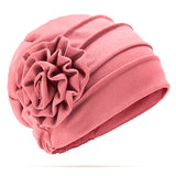 Women,Flower,Cotton,Beanies,Elegant,Muslim,Casual