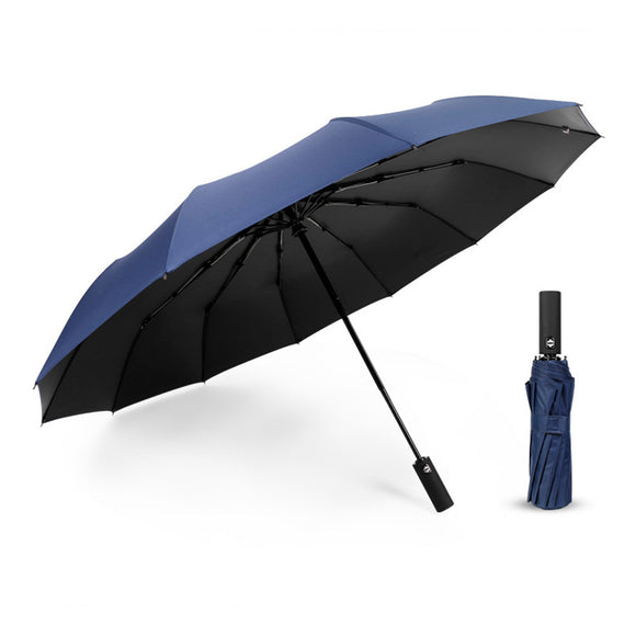 Automatic,Black,Umbrella,Double,Layer,People,Folding,Umbrella,Portable,Camping,UPF50,Waterproof,Sunshade