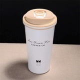 500ML,Stainless,Steel,Leakproof,Insulated,Thermal,Portable,Travel,Coffee