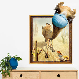 Miico,Creative,Desert,Camel,Frame,Removable,Decorative,Decor,Sticker