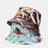 Women,Summer,Protection,Flower,Pattern,Visor,Fashion,Casual,Outdoor,Travel,Bucket
