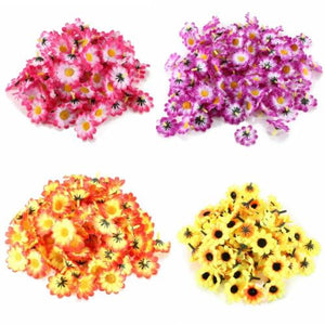 100Pcs,Artificial,Daisy,Gerbera,Heads,Flowers,Wedding,Birthday,Party,Decorations