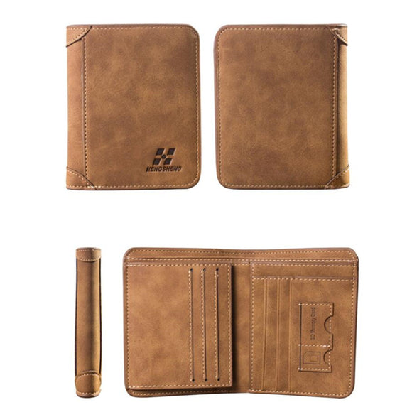 Leather,Short,Wallet,Holder,Purse,Money,Billfold,Outdoor,Travel