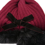 Women,Outdoor,Thickening,Artificial,Rabbit,Tapered,Beanie