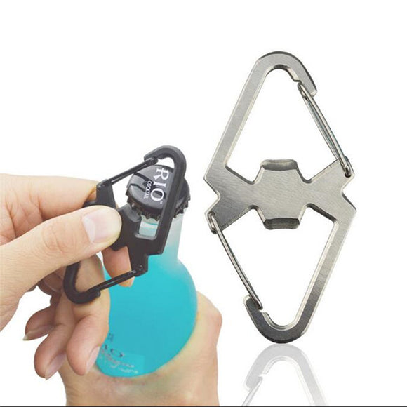 Outdoor,Camping,Stainless,Quickdraw,Multifunctional,Bottle,Opener,Keychain,Camping,Equipment