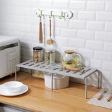 Single,Layer,Expandable,Kitchen,Storage,Adjustable,Kitchen,Countertop,Organizer,Shelf