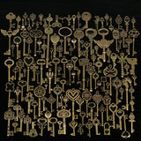 130pcs,Antique,Bronze,Brass,Ornate,Skeleton,Pendant,Fancy,Heart,Pendants