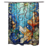 Waterproof,Mermaid,Scenery,Pattern,Fabric,Shower,Curtain,Panel,Sheer,180CM