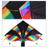 Colorful,Triangle,Rainbow,Outdoor,Funny,Sports,Flying,Kites,Children