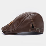 Banggood,Design,Artificial,Leather,Protected,Casual,Beret