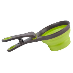 Scoop,Folding,Water,Sealing,Silicone,Collapsible,Spoon,Holder