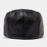 Collrown,Men's,Artificial,Leather,Beret,Casual,Newsboy,Holes,Ventilation