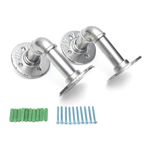 Steampunk,Industrial,Steel,Shelf,Brackets,Bracket,Screws,Pipes,Fittings