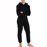 Comfortable,Autumn,Winter,Hoodie,Lounge,Polyester,Jumpsuits