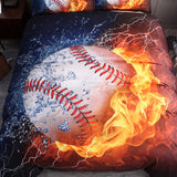 Bedding,Bedclothes,Baseball,Print,Quilt,Duvet,Cover,Pillowcase,Decor