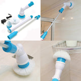 Rechargeable,Bathtub,Tiles,Power,Floor,Cleaner,Brush,Cordless,Handle,Telescopic,Cleaning,Tools,Replaceable,Brush,Heads