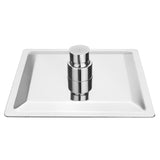 15x15cm,Square,Pressurized,Spray,Rainfall,Shower,Stainless,Steel