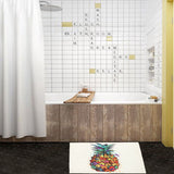 180*180cm,Colorful,Pineapple,Polyester,Bathroom,Shower,Curtain,Waterproof,Decor,Hooks