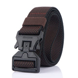 125CM,Width,Magnetic,Buckle,Leisure,Canvas,Waist,Quick,Unlock,Men's,Elastic,Tactical