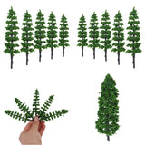 10Pcs,Miniature,Trees,Model,Train,Garden,Wargame,Scenery,Layout,Diorama,Decorations