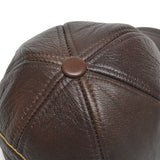 Cowhide,Leather,Earflap,Muffs,Baseball,Winter,Windproof,Gentleman