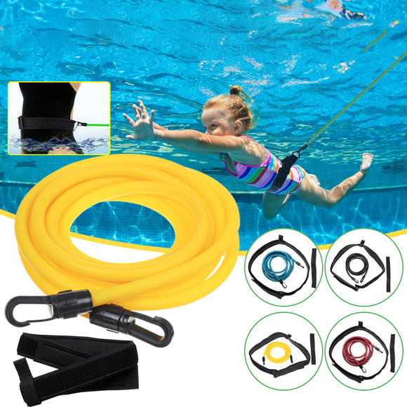 Green,Swimming,Resistance,Bands,Training,Belts,Harness,Static,Swimming,Exercise