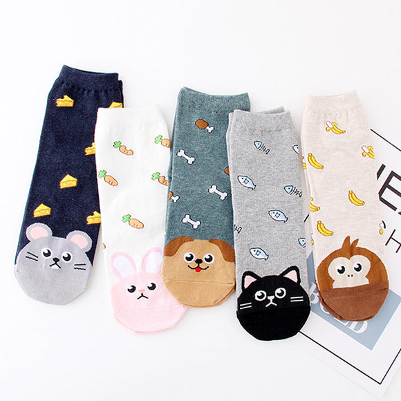 Women,Cartoon,Cotton,Ankle,Socks,Elastic,Adjustable,Summer,Socks