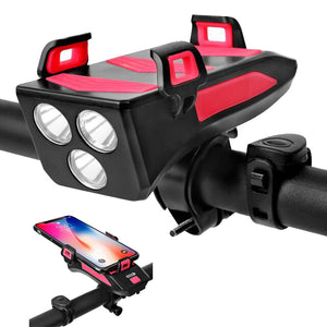 BIKIGHT,Bicycle,Light,Rechargeable,Headlight,Phone,Holder,Power,Outdoor,Cycling