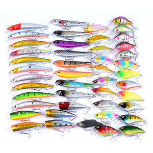 ZANLURE,46pcs,Fishing,Spinning,River,Lakes,Baits,Fishing,Tackle