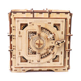 Wooden,Mechanical,Transmission,Treasure,Chest,Jewelry,Storage,Coins,Puzzle