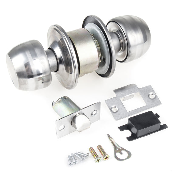 Stainless,Steel,Round,Handle,Privacy,Bathroom