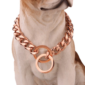 Stainless,Steel,Chain,Necklace,Collar,Training,Collar
