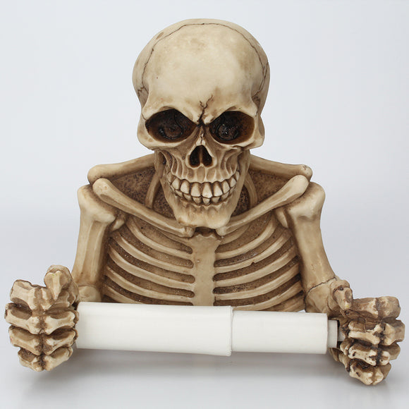 Skull,Paper,Holder,Mount,Toilet,Skeleton,Bathroom,Decorations,Paper,Shelf,Holder