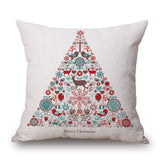 Christmas,Linen,Cushion,Cover,45*45,Pillowcase,Cushions,Throw,Pillow,Decor,Festive