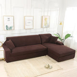 Brown,Stretch,Elastic,Cover,Solid,Slipcover,Washable,Couch,Furniture,Protector,Living