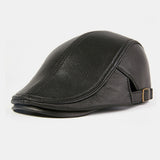 Genuine,Leather,Outdoor,Winter,Autumn,Leather,Forward,Beret