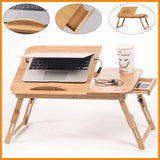 Portable,Folding,Bamboo,Laptop,Table,Office,Stand,Computer,Notebook,Books,Business,Office,Supplies