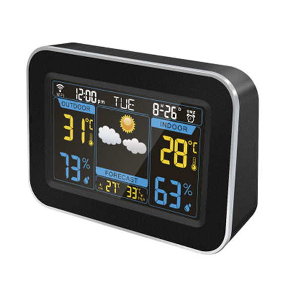 YUIHOME,Creative,Color,Screen,Temperature,Humidity,Clock,Automatic,Timing,Electronic,Alarm,Clock,Weather,Forecast,Clock