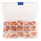 280PCs,Solid,Copper,Washers,Assorted,Washer,Sizes