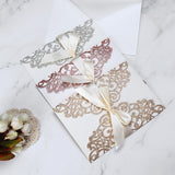 10Pcs,Wedding,Invitation,Greeting,Cards,Laser,Party,Invitations,Brown,Kraft,Inser