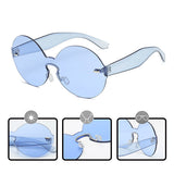 Women,Summer,Colorful,Round,Frame,Glassess,Outdooors,Protection,Glasses