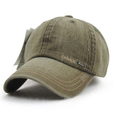 Unisex,Cotton,Washed,Denim,Baseball,Vintage,Adjustable,Snapback