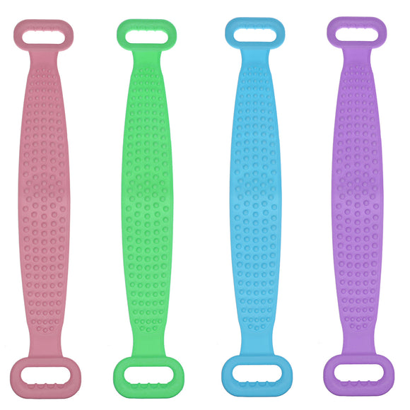 Silicone,Scrubber,Exfoliating,Loofah,Shower,Towel,Brush,Strap