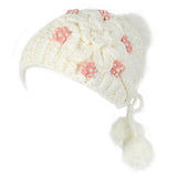 Women,Crochet,Knitting,Woven,Flower,Slouch,Beanie,Hanging,Decorative