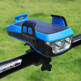 XANES,Solar,Rechargeable,Light,Super,Bright,Modes,Bicycle,Headlight,Power,130dB,Modes,Phone,Holder,Cycling,Bicycle