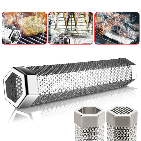Stainless,Steel,Smoker,Pellet,Smoke,Charcoal,Grill,Tools,Outdoor,Camping,Cookware