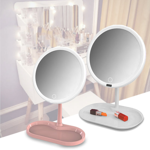 Charging,Touch,Dimming,Makeup,Table,Mirrors,Cosmetics,Storage