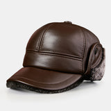 Trapper,Men's,Thick,Outdoor,Earmuffs,Cotton,Leather,Baseball